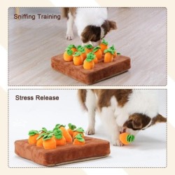 Interaktives Hundespielzeug, Karotten-Schnüffelmatte für Hunde, Plüsch-Puzzle-Spielzeug, rutschfeste Nasenarbeit, Futterspiel