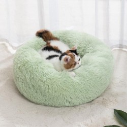 Katzennest, rund, weich, zottelig, für Kätzchen, Chihuahua, Hunde- und Katzenbett für den Innenbereich, Haustierbedarf, abneh