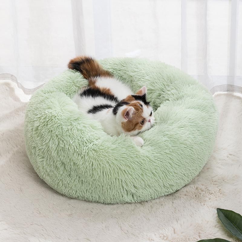 Katzennest, rund, weich, zottelig, für Kätzchen, Chihuahua, Hunde- und Katzenbett für den Innenbereich, Haustierbedarf, abneh
