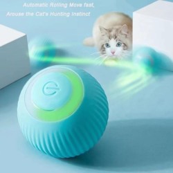 Elektrisches intelligentes Katzenballspielzeug, Beißball zur Linderung von Langeweile, selbsthochspringendes Spielzeug, inter
