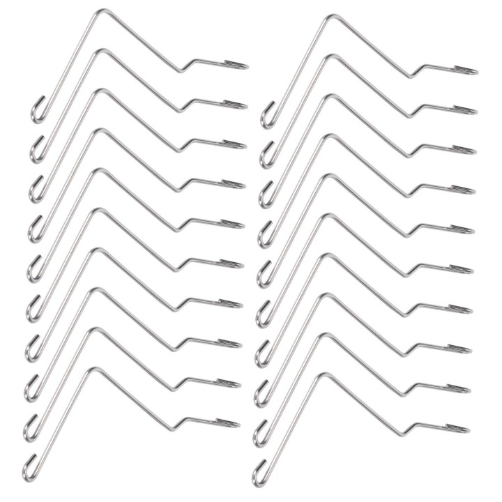 20PCS Edelstahl Beehive Connector Biegedraht Halter Verschluss für Holz Beehive Werkzeuge