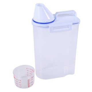 Tiernahrung Lagerung Container Set Hund Katze Trockenfutter Dispenser Einfach Gießen Mit Tasse Pet Supplies