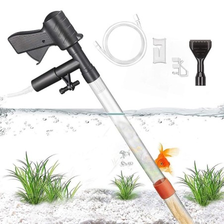 5 in 1 Aquarium Vakuum Kies Reiniger Fisch Tank Reinigung Werkzeuge Kies Vakuum für Aquarium