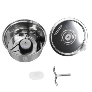 Katzenwasserbrunnen Edelstahl 3,2L Kapazität Hundetrinkbrunnen Automatische Haustierfütterung