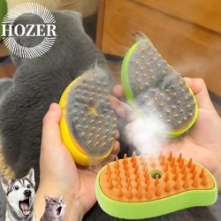 Dampfbürste für Katzen und Hunde, Dampfbürste, elektrischer Sprüher zur Massage, Haustierpflegewerkzeug, Haarentfernung, 3-in