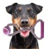 Happypet Knots Tennisball – Tennisball mit geflochtenem Seil