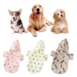 Mit kapuze Haustier Regenmantel Druck Multifunktionale Sommer Wasserdicht Haustier Hund Regenmantel Outdoor Kleidung Jacke Pe