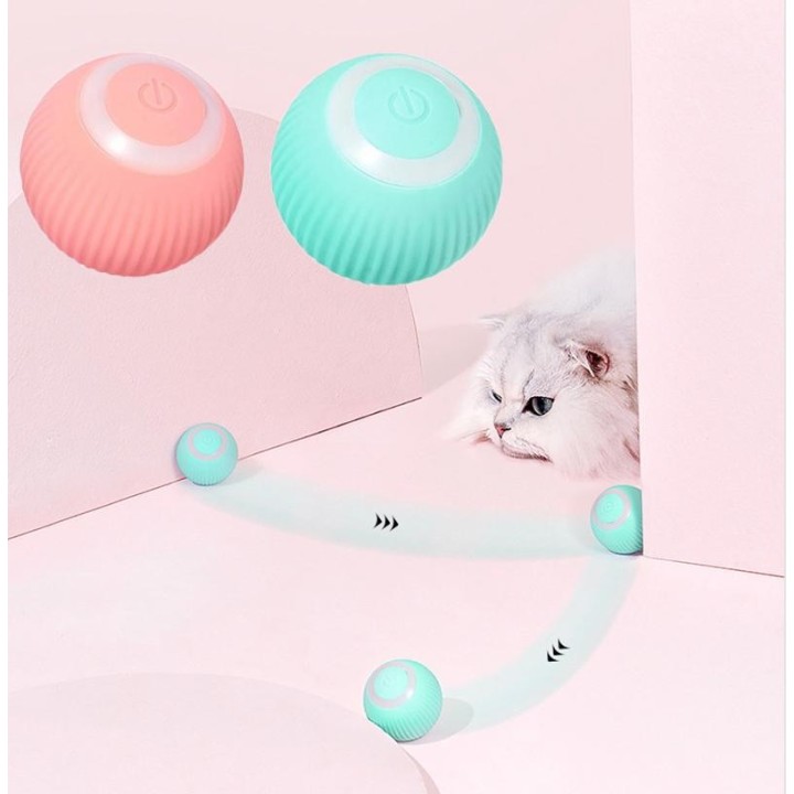Neues, spannendes, interaktives, selbstbewegliches Kätzchenspielzeug mit rollendem Ball für spielerisches Training und mehr S