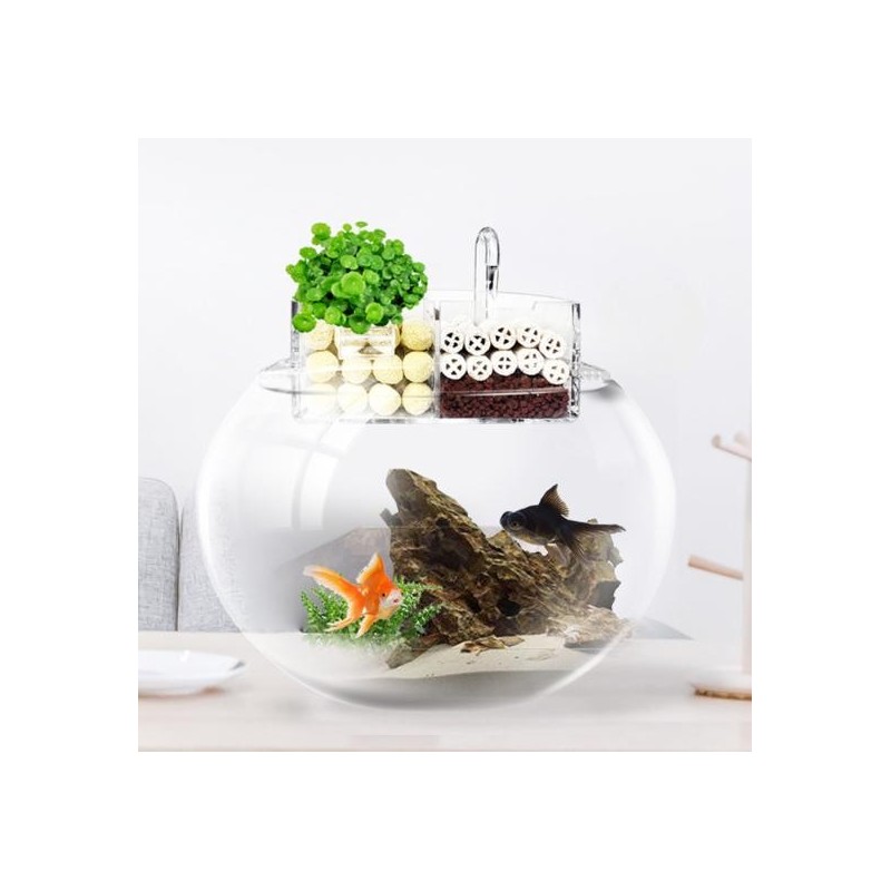 Aquarium Filter Kleiner Wasserfall Zirkulierendes Reinigendes Wasser Stumm Wasser Zirkulationsreiniger S