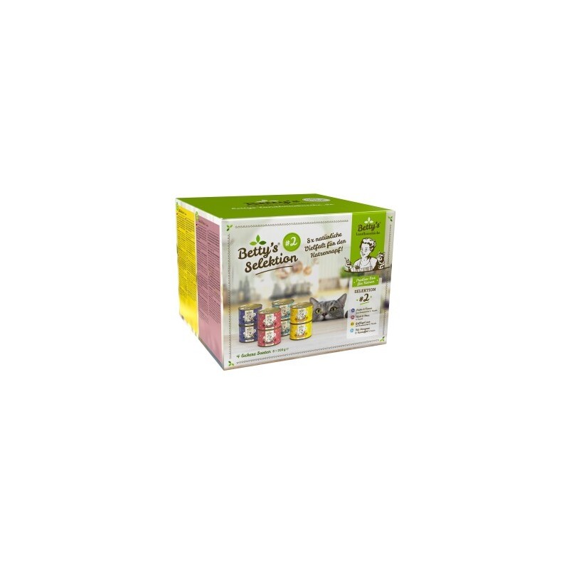 Betty's Landhausküche Selektion Nr.2 8 x 200g Dose für Katze