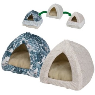 FIT+FUN FIT FUN Ersatzbezüge für Katzenhöhle blau/beige