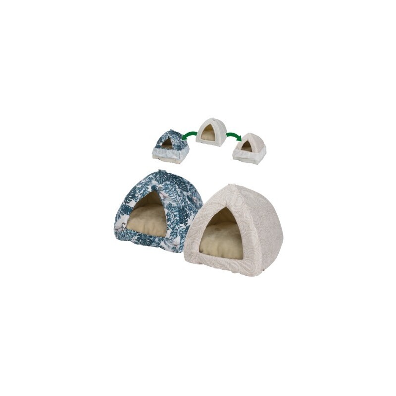 FIT+FUN FIT FUN Ersatzbezüge für Katzenhöhle blau/beige