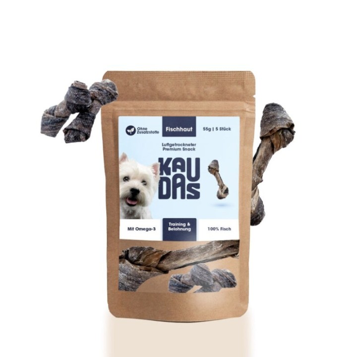KAUDAS Fischhaut Fit-Knusper Twists 2x55g