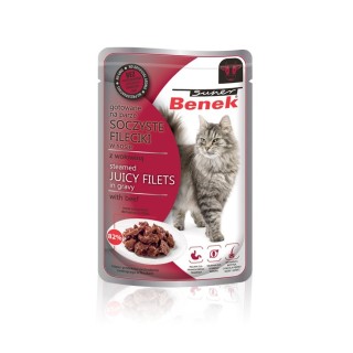 BENEK Super Filets in Sauce mit Rindfleisch 85 g
