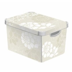 CURVER Deco Stockholm L Aufbewahrungsbox mit Deckel Romance