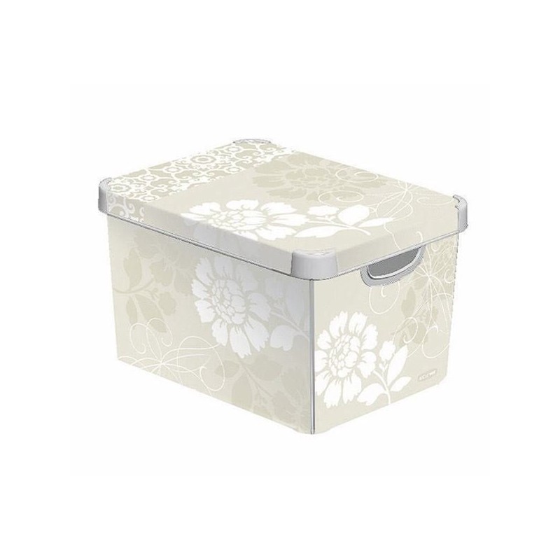CURVER Deco Stockholm L Aufbewahrungsbox mit Deckel Romance
