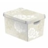 CURVER Deco Stockholm L Aufbewahrungsbox mit Deckel Romance