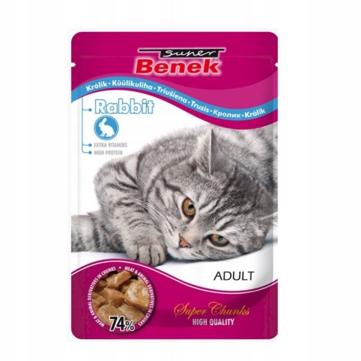 BENEK Kaninchen in Soße 100g Katzentütchen
