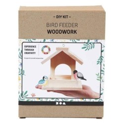 Vogelfutterstation - Holz - Weiß - Klein - Outdoor - Wildvogel