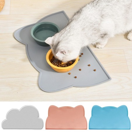 Auslaufsicheres, rutschfestes, wasserdichtes, leicht zu reinigendes Silikon-Tischset für Haustiere für Katzen und Hunde One S