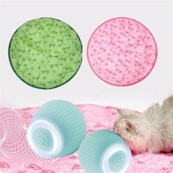 1 Set Katzenspielzeug, interaktive Jagdabdeckung, Katzenball-Spielzeug-Set, wiederaufladbar, leise rollender Katzenball, Heim