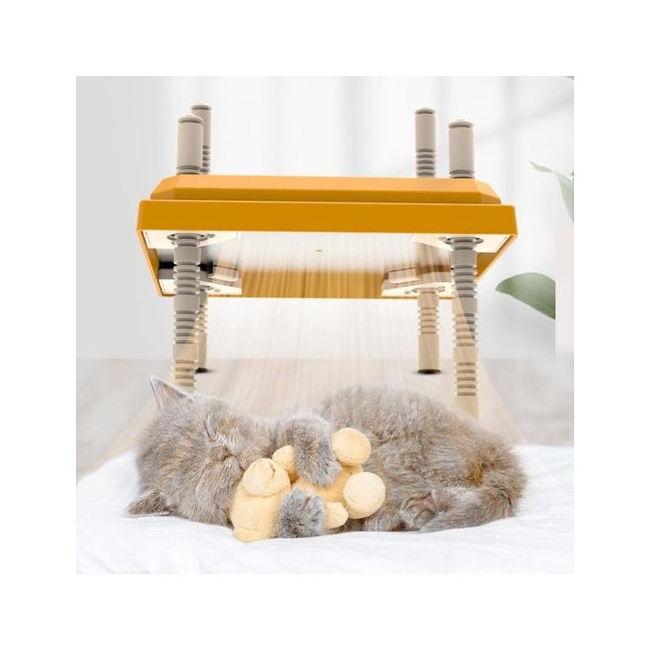 Hühnerbrüter-Heizung mit einstellbarem Höhenwinkel, energieeffizient, geräuscharm, konstante Temperatur, Küken 25*25cm EU Plu