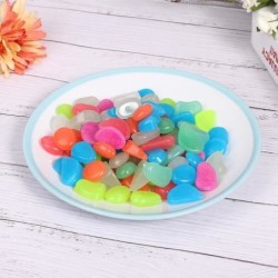 Sonew Cailloux Fluorescents Fish Tank Fluorescent Bright Galets Lumineux Pierres Lumineuxes pour la Décoration d'Aquarium(Gro