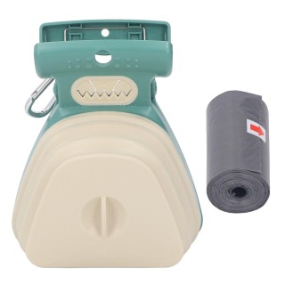 Hundekotschaufel, tragbare Kotschaufel, Handschaufel in Welpengröße mit Müllsack, Senfgelb