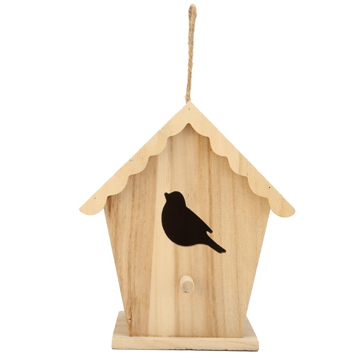 Holz Vogelhaus Vogel geformt Eingang Vogel Box Haus DIY Outdoor Nistkasten für Garten Hinterhof