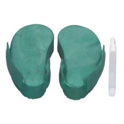 2Pcs Kuh Huf Pads Gummi Grün Rinder Huf Trimmen Zubehör mit Klebstoff für Weide