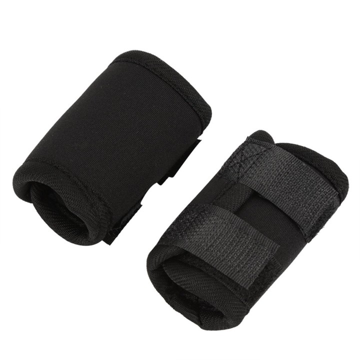 1 Paar Hunde-Vorderbeine Klammer Knie Protector Pet Chirurgische Verletzungen Bandage Wrap(Schwarz, S) schwarz