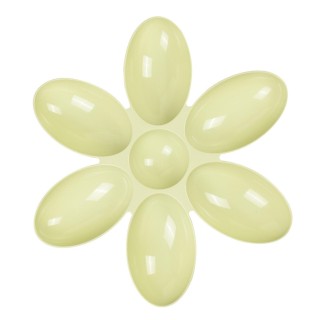 Futternapf für Haustiere in Blütenblattform, 6 Fächer, Katzenfutternapf, multifunktional, Futter- und Wassernäpfe für Katzen