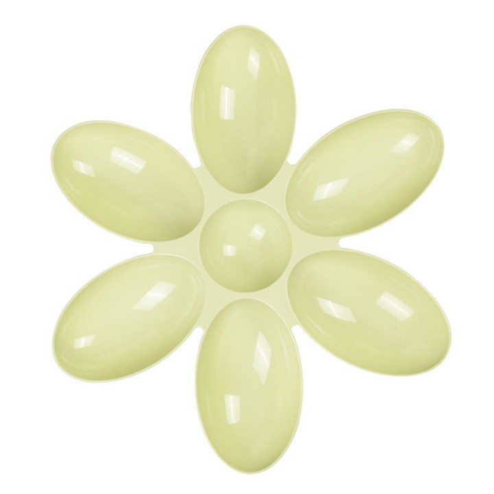 Futternapf für Haustiere in Blütenblattform, 6 Fächer, Katzenfutternapf, multifunktional, Futter- und Wassernäpfe für Katzen