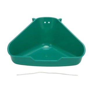 Katzentoilette für Kleintiere, fächerförmig, für Kaninchen, Ecktoilette, Töpfchentrainer für Meerschweinchen, Chinchilla Smal