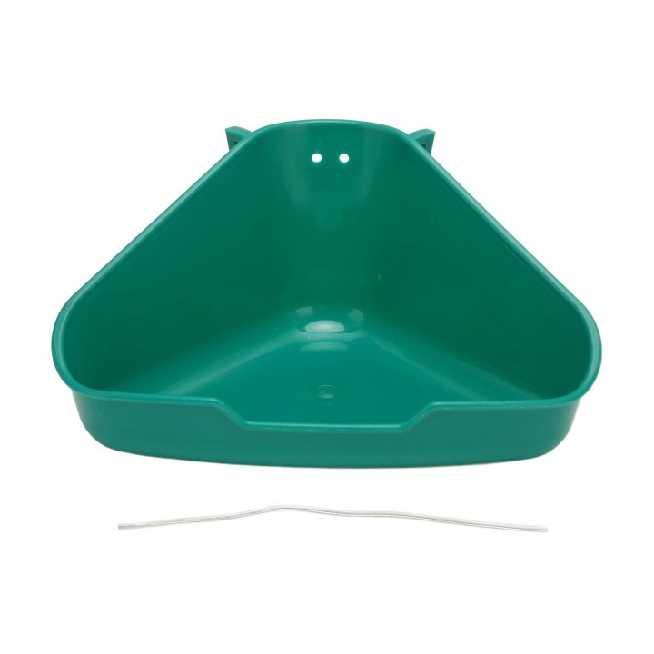 Katzentoilette für Kleintiere, fächerförmig, für Kaninchen, Ecktoilette, Töpfchentrainer für Meerschweinchen, Chinchilla Smal