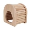 Hamster-Holzbogenhaus mit Kuppeldach, Holz-Hamsterbogenhütte für Mäuse, Chinchillas, Meerschweinchen