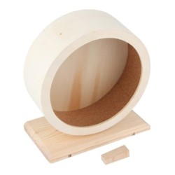 Holzhalterung Stilles Haustier Übung Laufrad Spielzeug für Hamster Meerschweinchen Igel Chinchillas Small