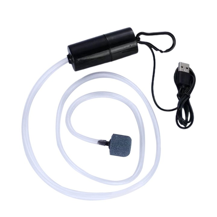 Aquarium Luftpumpe Haushalt Stille Mini USB Sauerstoff Pumpe Outdoor Angeln Aquarium Pumpen Schwarz schwarz