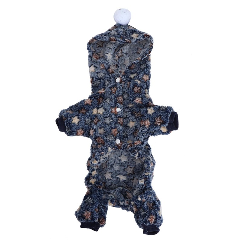 Herbst Winter Haustier Kleidung Overall Warme Pyjamas Kleidung für Hunde Katzen Kleine Tiere L