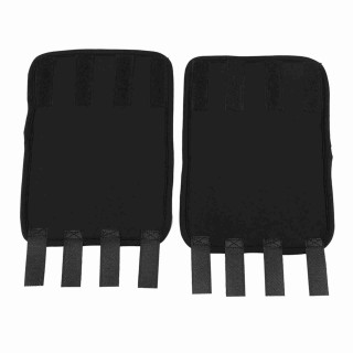 1 Paar Hunde-Vorderbeine Klammer Knie Protector Pet Chirurgische Verletzungen Bandage Wrap(Schwarz, L)