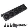 Aquarium-Kühlventilator, Mini-Aquarium-Lüfter mit einstellbarer Windgeschwindigkeit, 5 Köpfe, für Aquarien