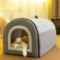 Katzenstreu Vier Jahreszeiten Allzweck-Katzenhaus Typ Winter Warmes Katzenhaus Kann Zerlegt Und Gewaschen Werden Zwinger Hund