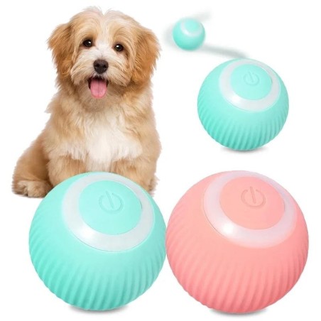 Interaktiver Katzenspielzeugball, automatischer, selbstdrehender Rollball, 360° drehbar, Übungsball für Haustiere, Verfolgung