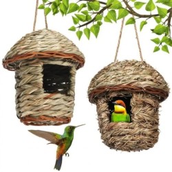 Langlebiges Vogelnest, komfortables Kolibri-Haus, handgewebter Ruheplatz, Hängematte zum Aufhängen, Kolibri-Nest