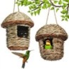 Langlebiges Vogelnest, komfortables Kolibri-Haus, handgewebter Ruheplatz, Hängematte zum Aufhängen, Kolibri-Nest