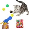 Interaktives Launch-Training, Katzenspielzeug, kreative Kätzchen, Mini-Pompons, Spiele, Stretch-Plüsch-Ballspielzeug, Katzenb