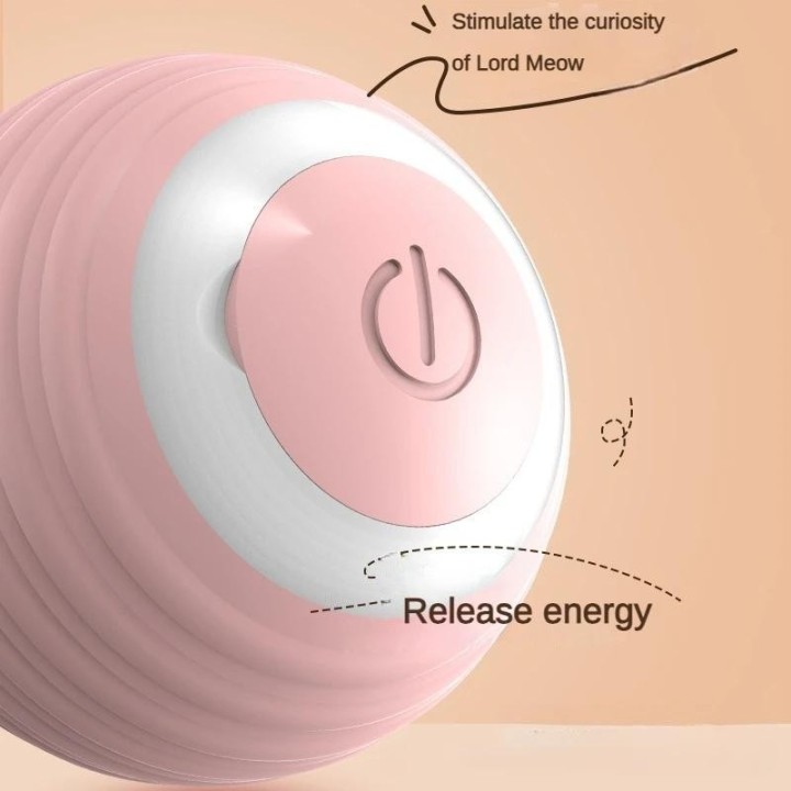 Kätzchen-Jagdspielzeug, Vibration, 360° automatisch rotierender Ball, Laserpointer, Katzenbaum, USB-Ladespielzeug für Badezim