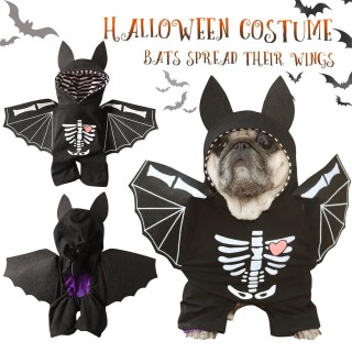 wholesale Hunde-Fledermaus-Kleidung Halloween-Haustierkostüme Fledermausflügel für kleine, mittelgroße und große Hunde XL sch