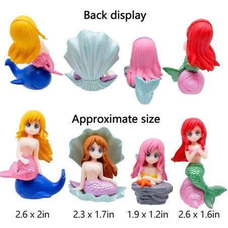 Interessante Aquarium-Dekoration, DIY-Meerjungfrau, kreative Cartoon-Puppe, Mikro-Landschaft, Wassertank, Aquarium, Landschaf