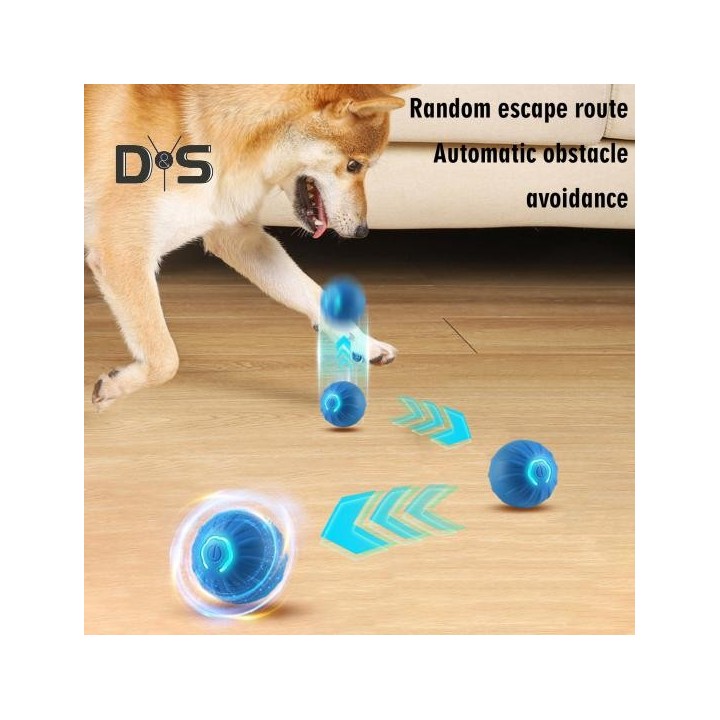 1 Stück/2 Stück Interaktives rollendes Haustierballspielzeug, per USB wiederaufladbar, automatisch bewegliches Ballspielzeug,